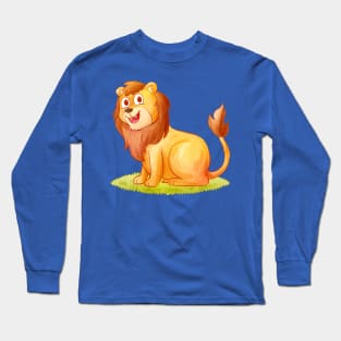 Lion Hand Drawn Long Sleeve T-Shirt